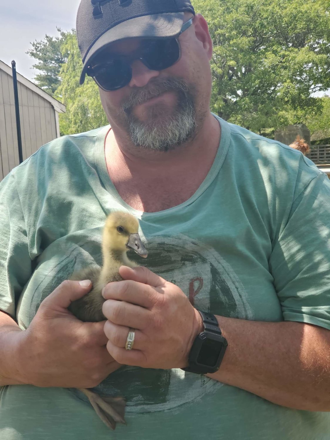 Greg Scharff (with duck that chooses to remain anonymous)
Oakdale
“Always love animals and watch for others that do, too.”